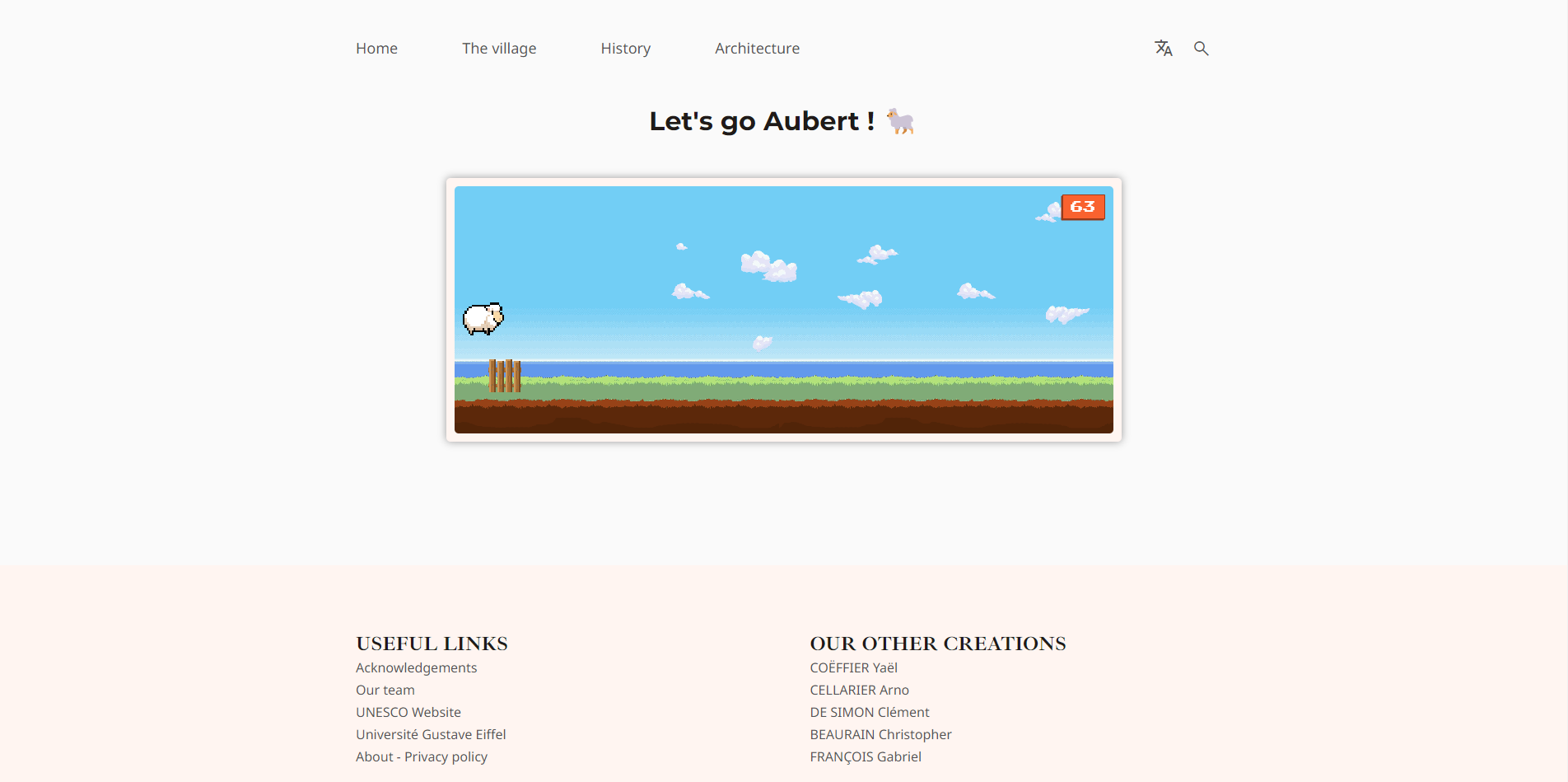 Mont-Saint-Michel website's second screenshot