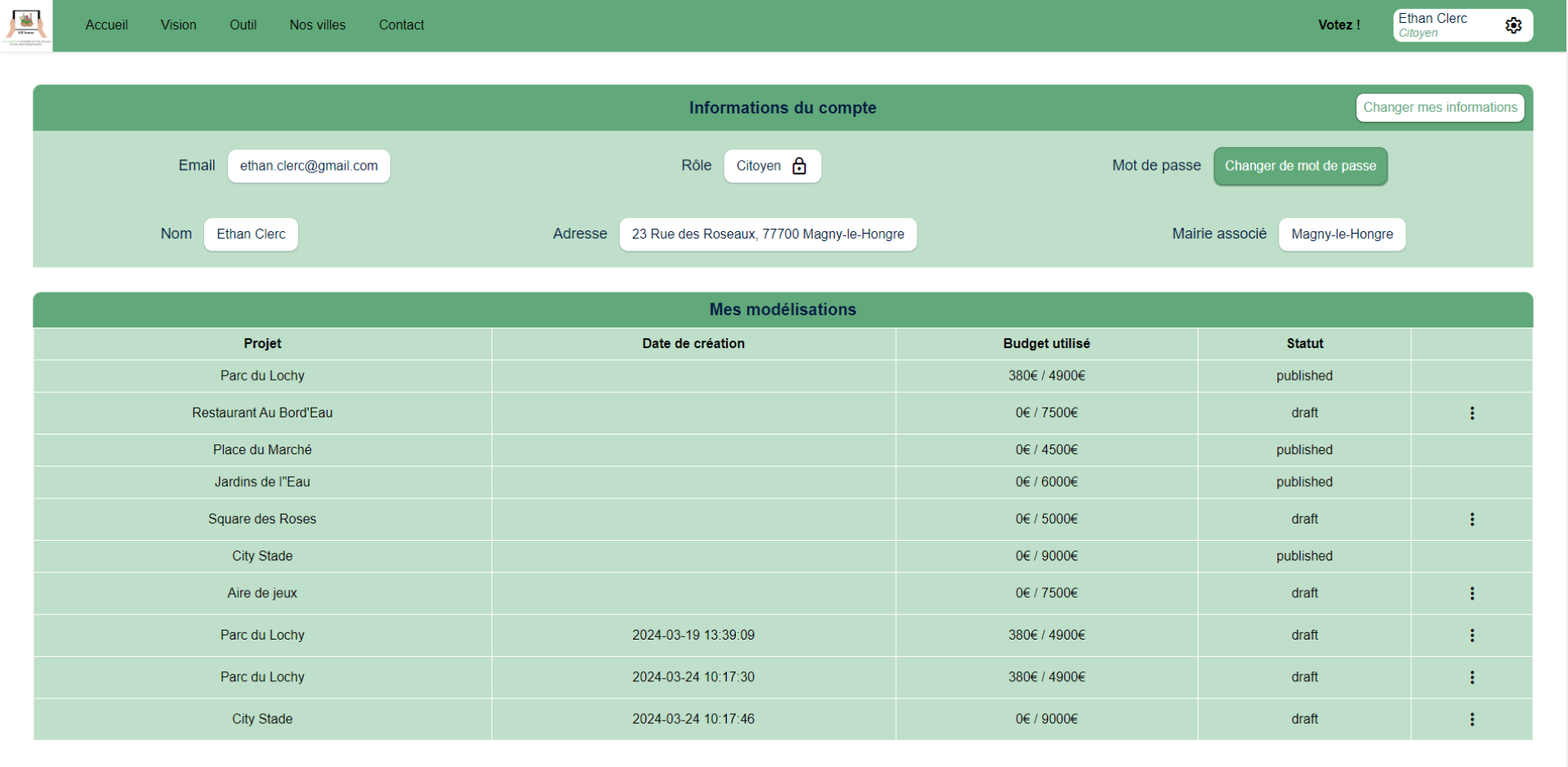 Vill'innov website's third screenshot